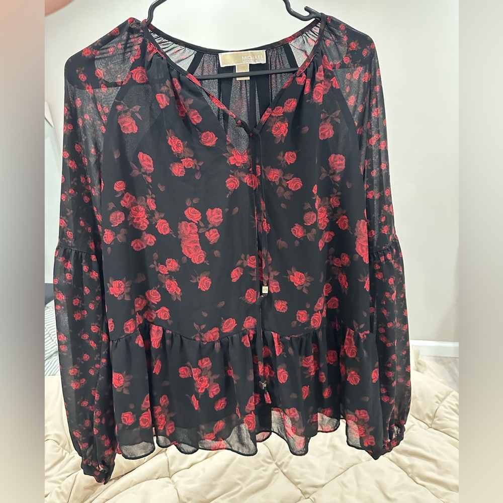 Michael Kors floral blouse